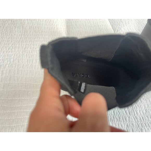 Vince Henderson Weatherproof Suede Chelsea Chunky Ankle Boot Black SZ 9.5M NEW - Picture 9 of 15